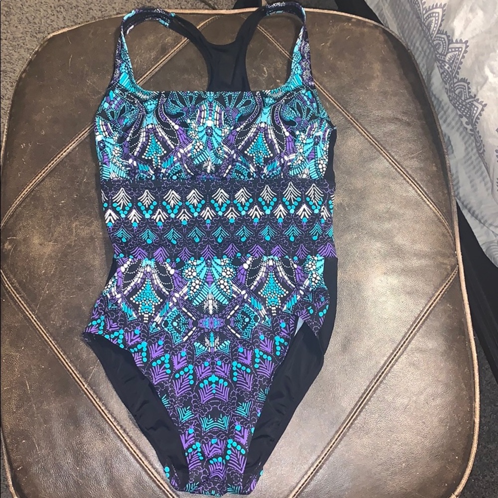 Aqua Green one piece swimsuit size small